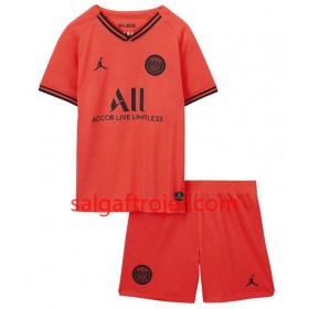 Paris Saint-Germain Fodboldtrøjer Børn Udebanesæt 2019/20 Kort ærmer